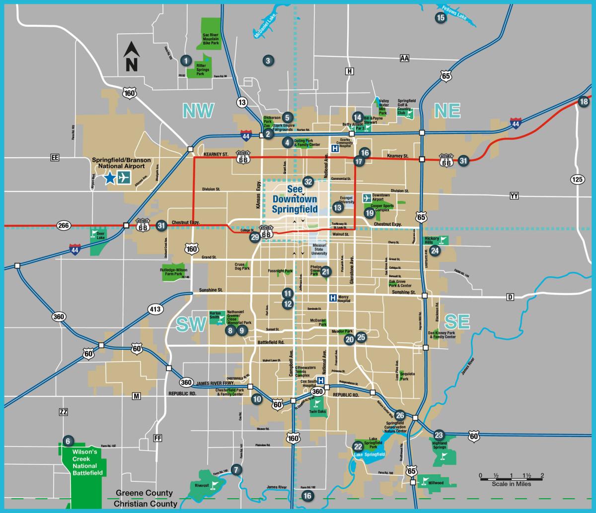 Attractions Near Hotels Big Map