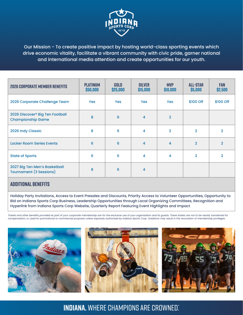2026 Corporate Membership Sheet