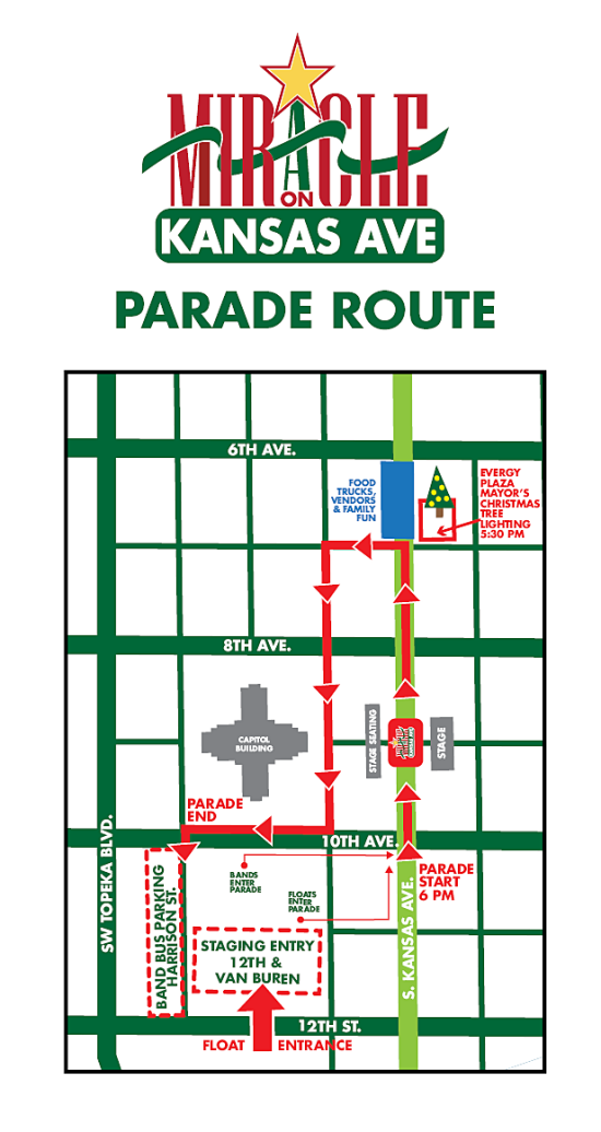2024 Miracle on Kansas Avenue Parade Route