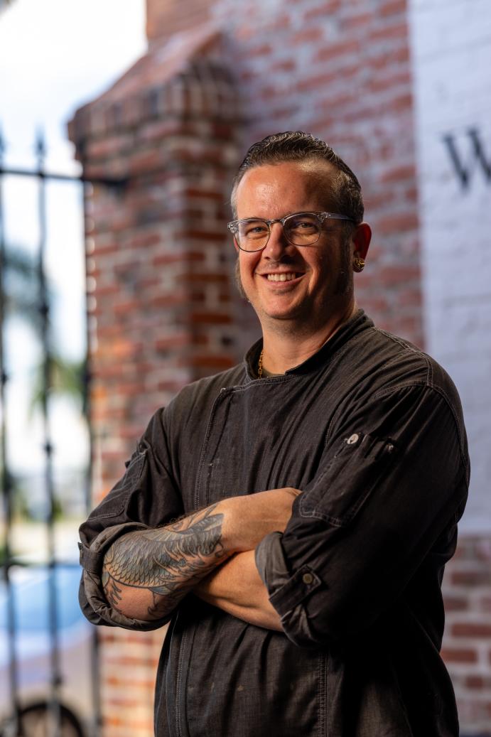 Travis Winesett, Owner and Chef of Winesett House in downtown Punta Gorda