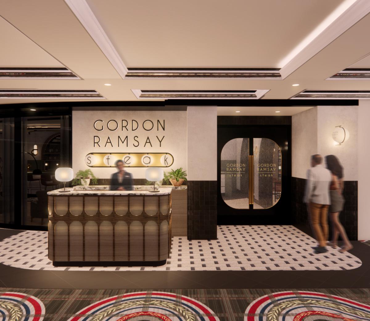 Gordon Ramsay Steak host stand rendering