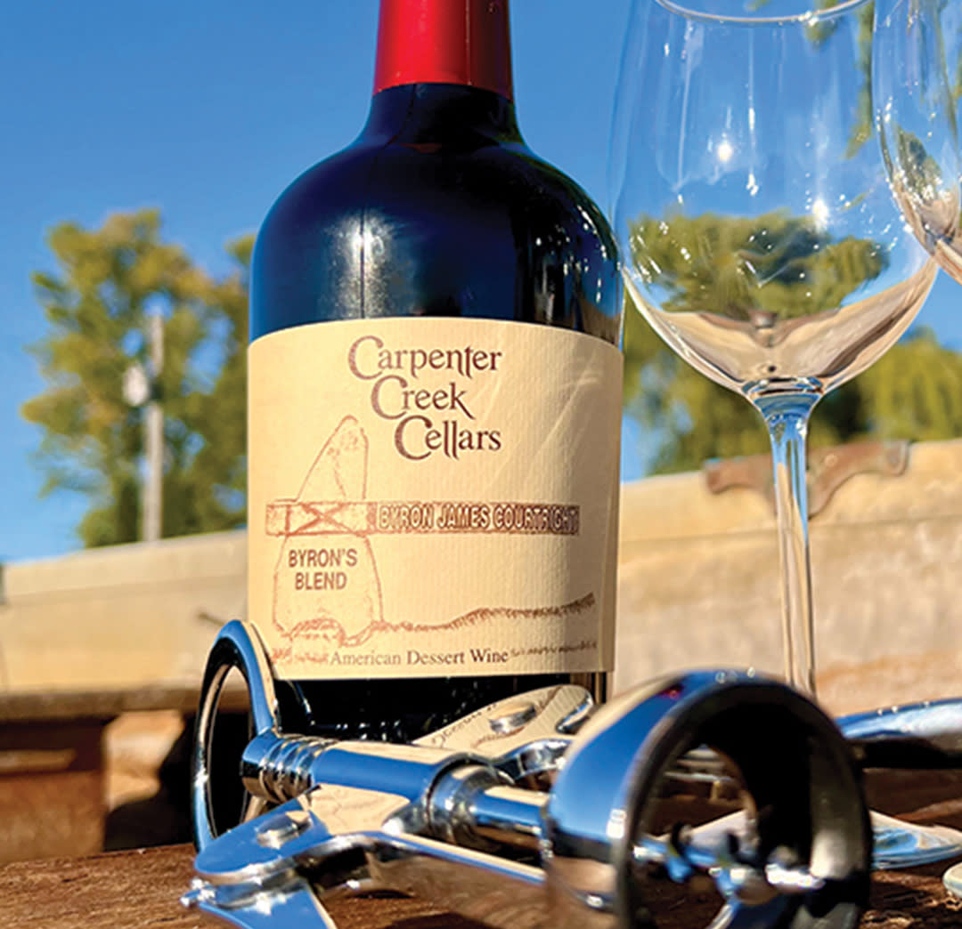 Byron's Blend port-style wine at Carpenter Creek Cellars in Remington
