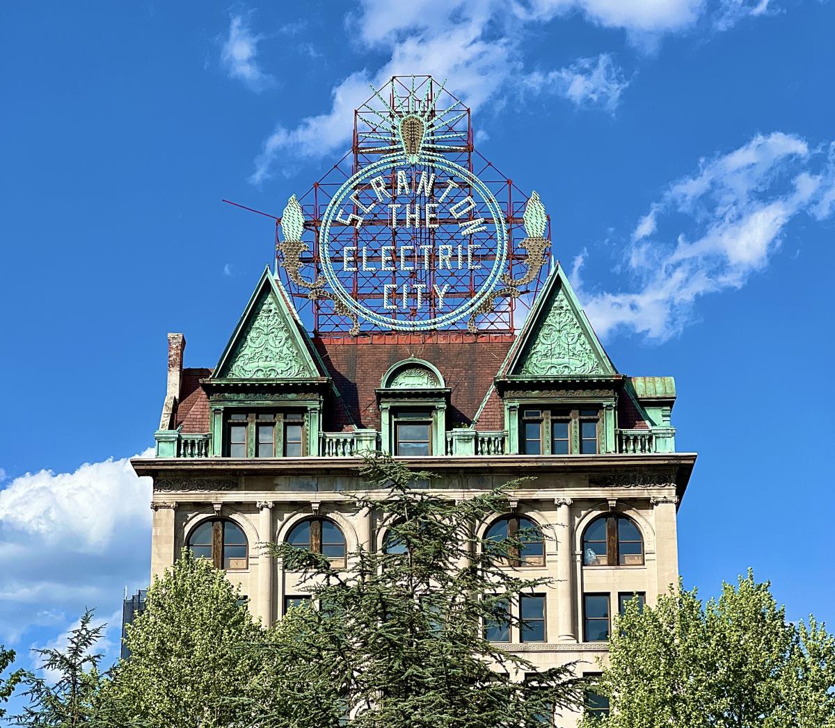 Electric City Sign in Downtown Scranton