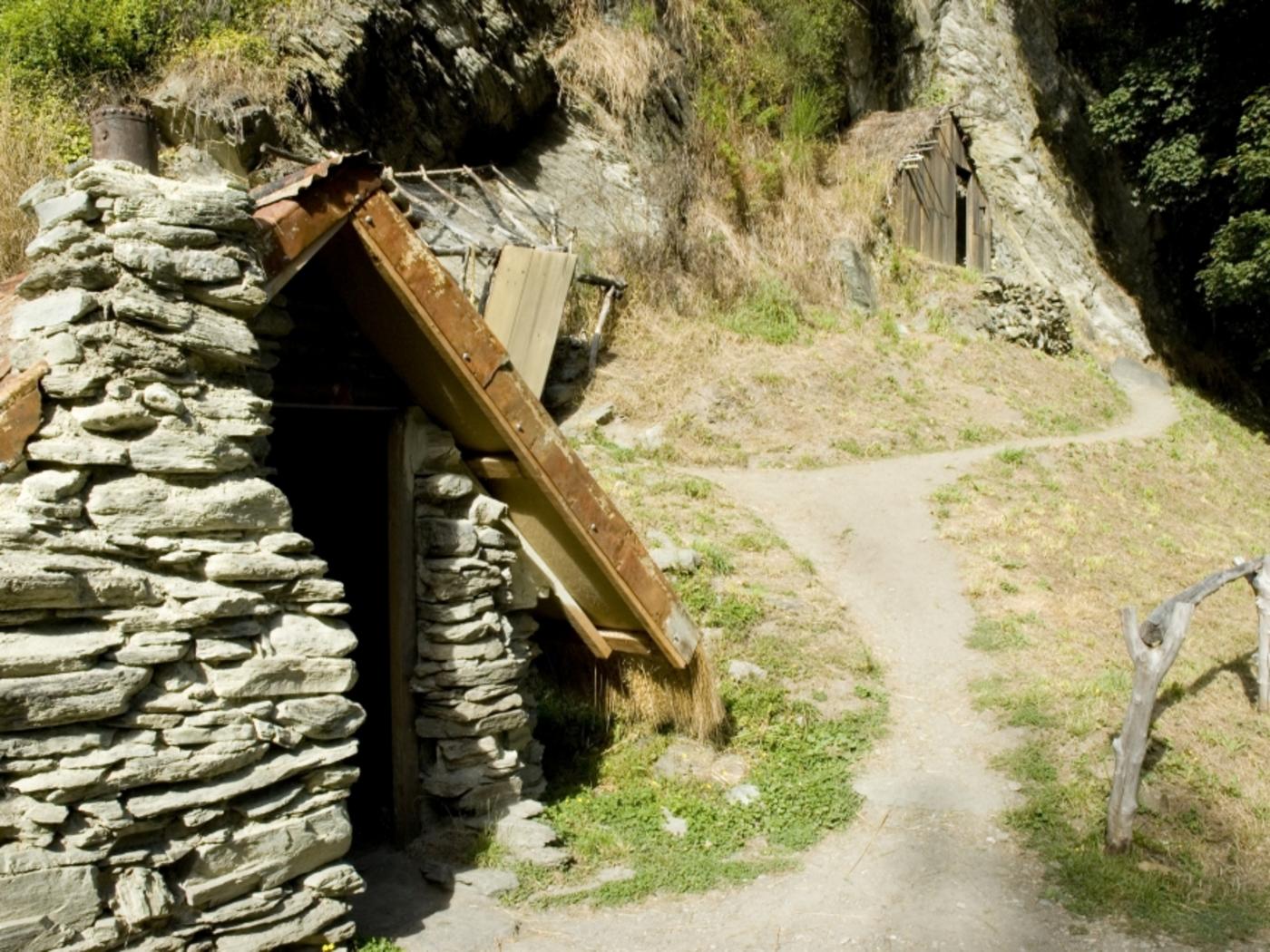 A hut situated in the Chinese Village in Arrowtown