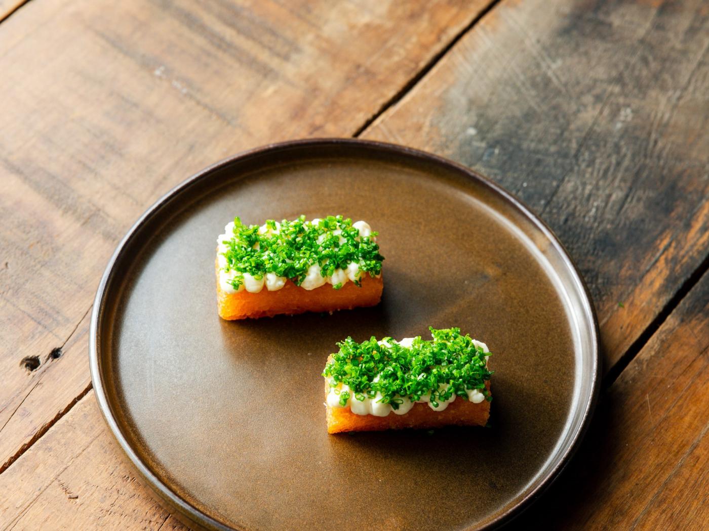 Photo of dish - Potato, burnt butter rosti, kiwi dip.