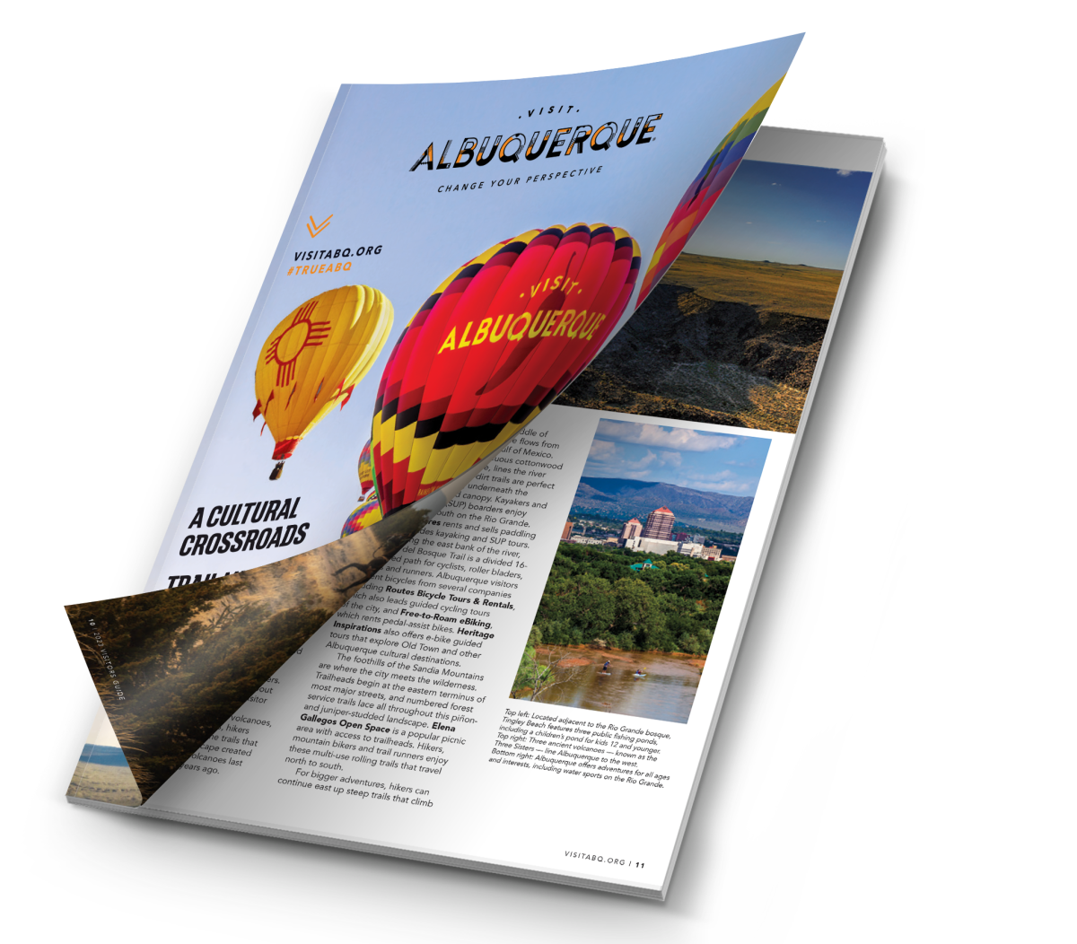 2023 Visitors Guide Cover Open