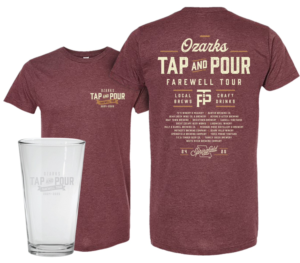 Tap and Pour Prizes and Glasses