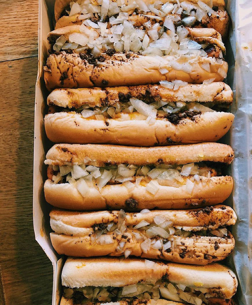 Instagram User: @eat.with.bella: Coney Island hot dogs
