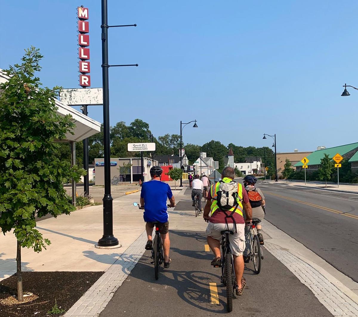 Decay Devils Preservation Ride Through Miller Beach - Miller sign