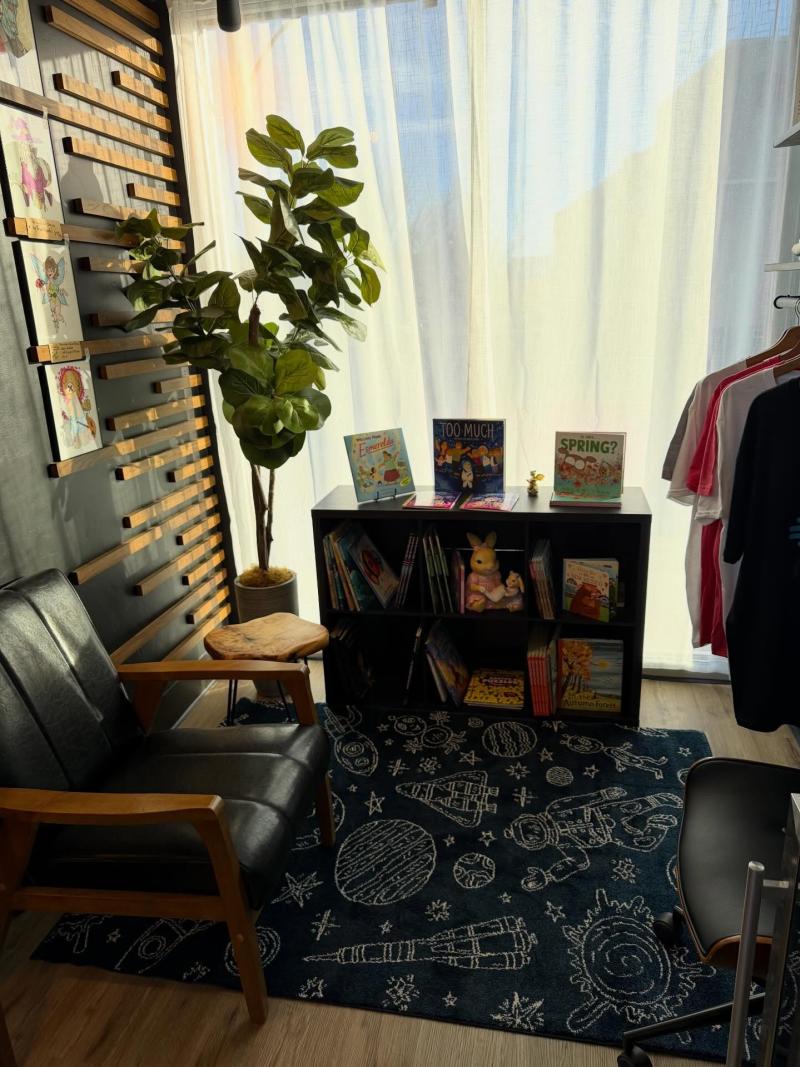 A view of the children's area at Enchanted Books.