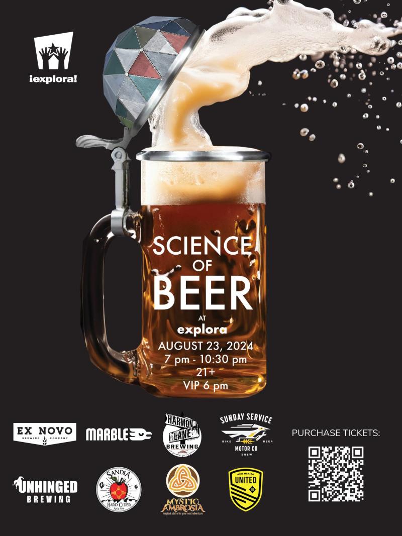 Poster for Explora's Science of Beer night.