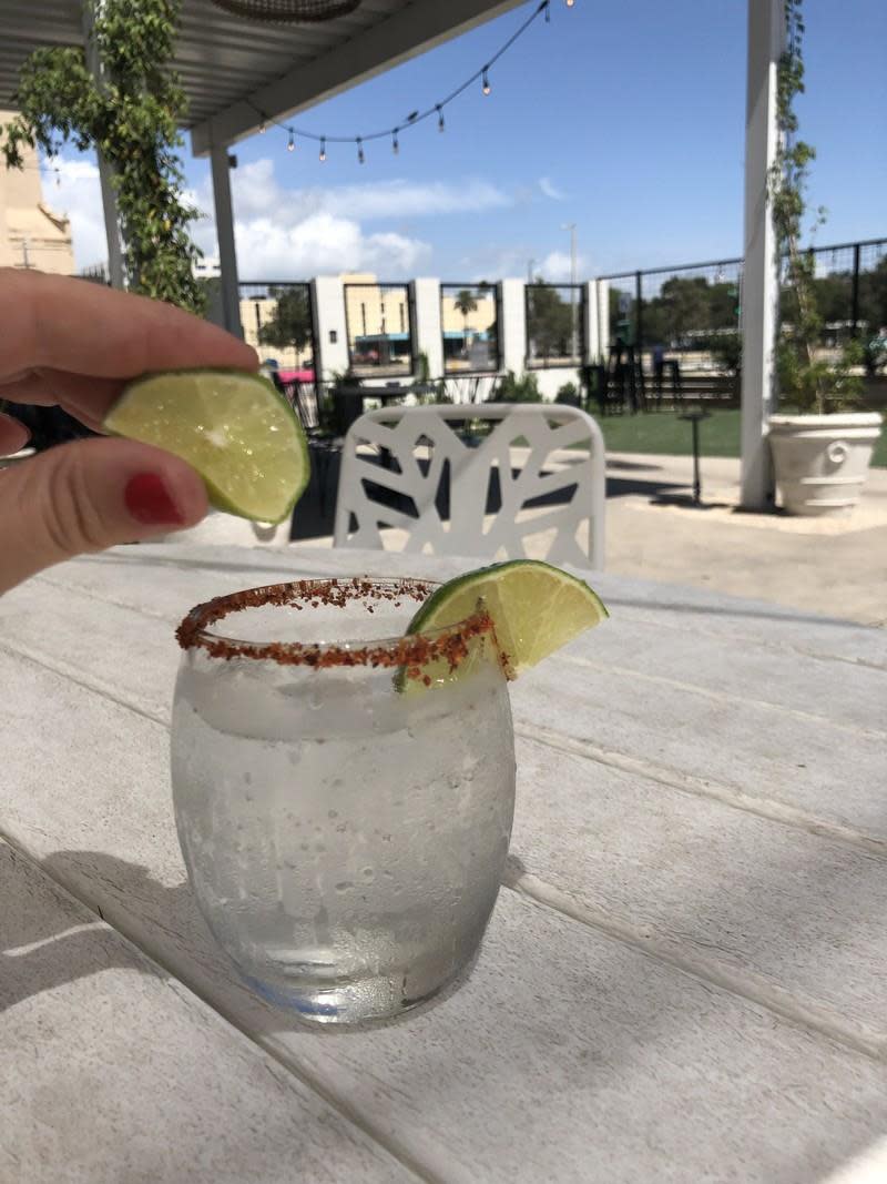 BUS Tequila drink outdoor seating