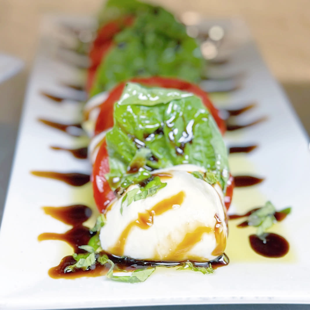 Chilled Season's Eatings, Trattoria Toscana, Holiday Caprese Salad