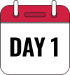 Day 1 Calendar Icon
