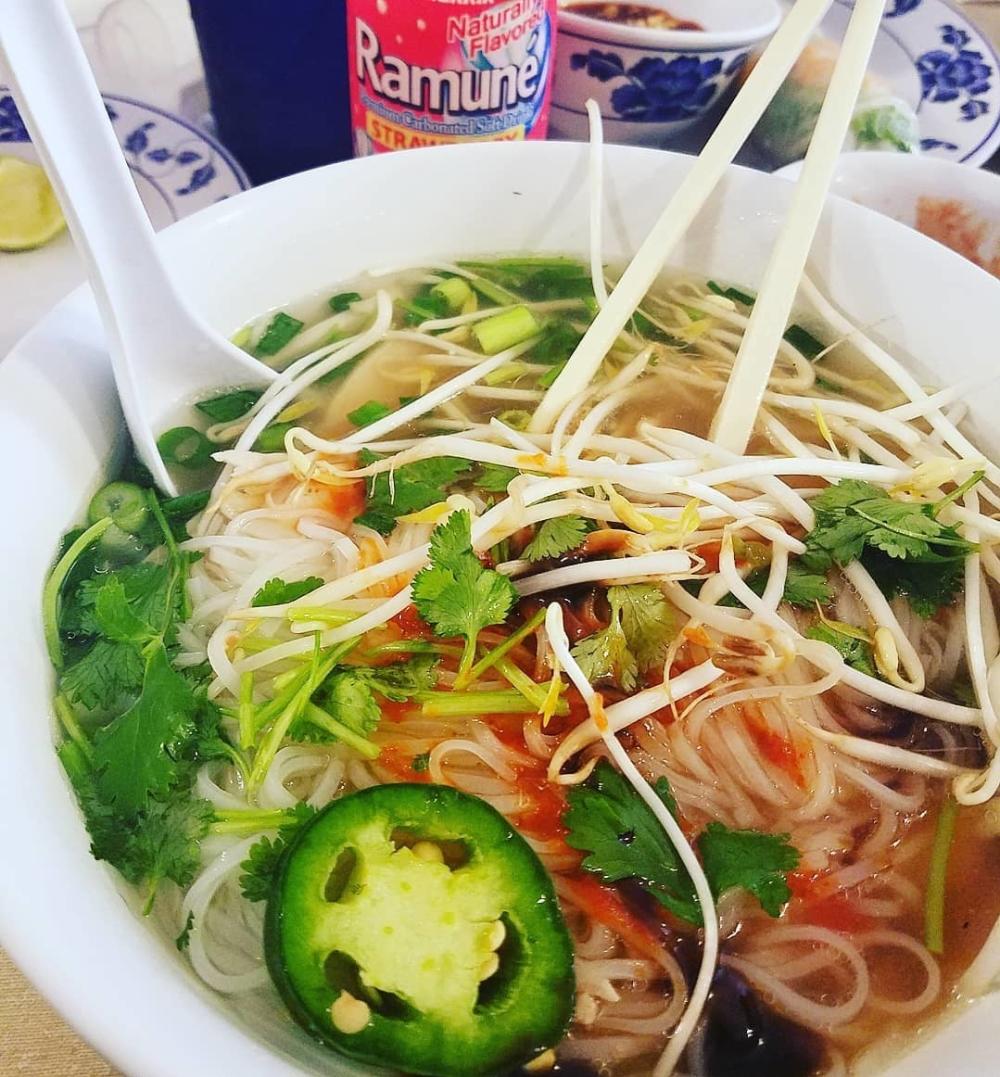 Pho dish at Saigon Restaurant on South Calhoun Street in Fort Wayne