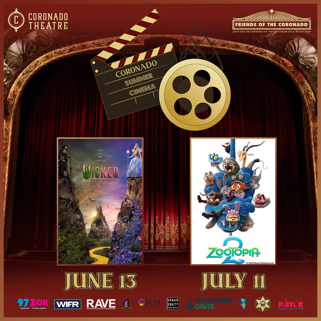 Coronado Summer Cinema playing Wicked: For Good on June 13 and Zootopia 2 on July 11