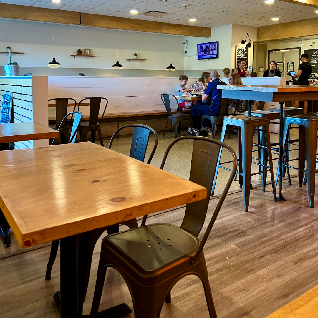 Interior of MELD Kitchen + Sandwich Bar in Bentonville, Arkansas.