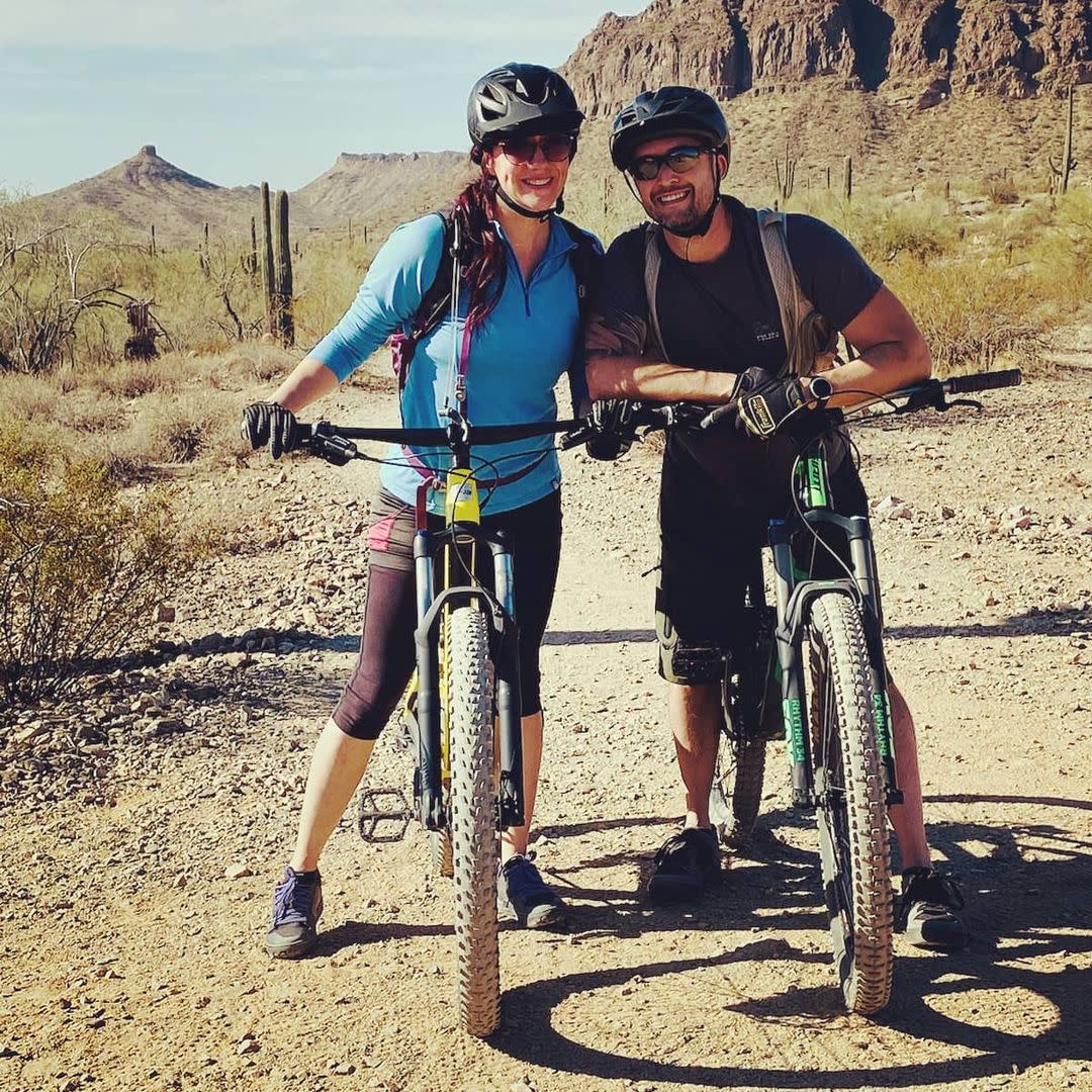 Couple Biking at San Tan Mountain Regional Park