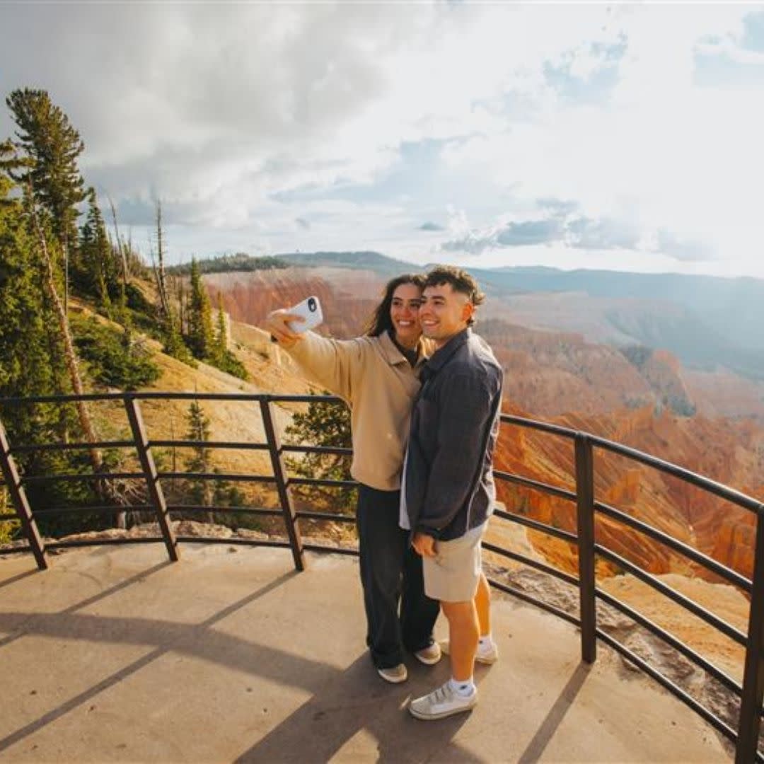 Couple at Cedar Breaks National Monument - Sunset Overlook 1:1