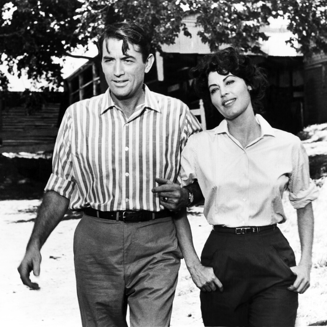 Ava Gardner stars in On the Beach with Gregory Peck.