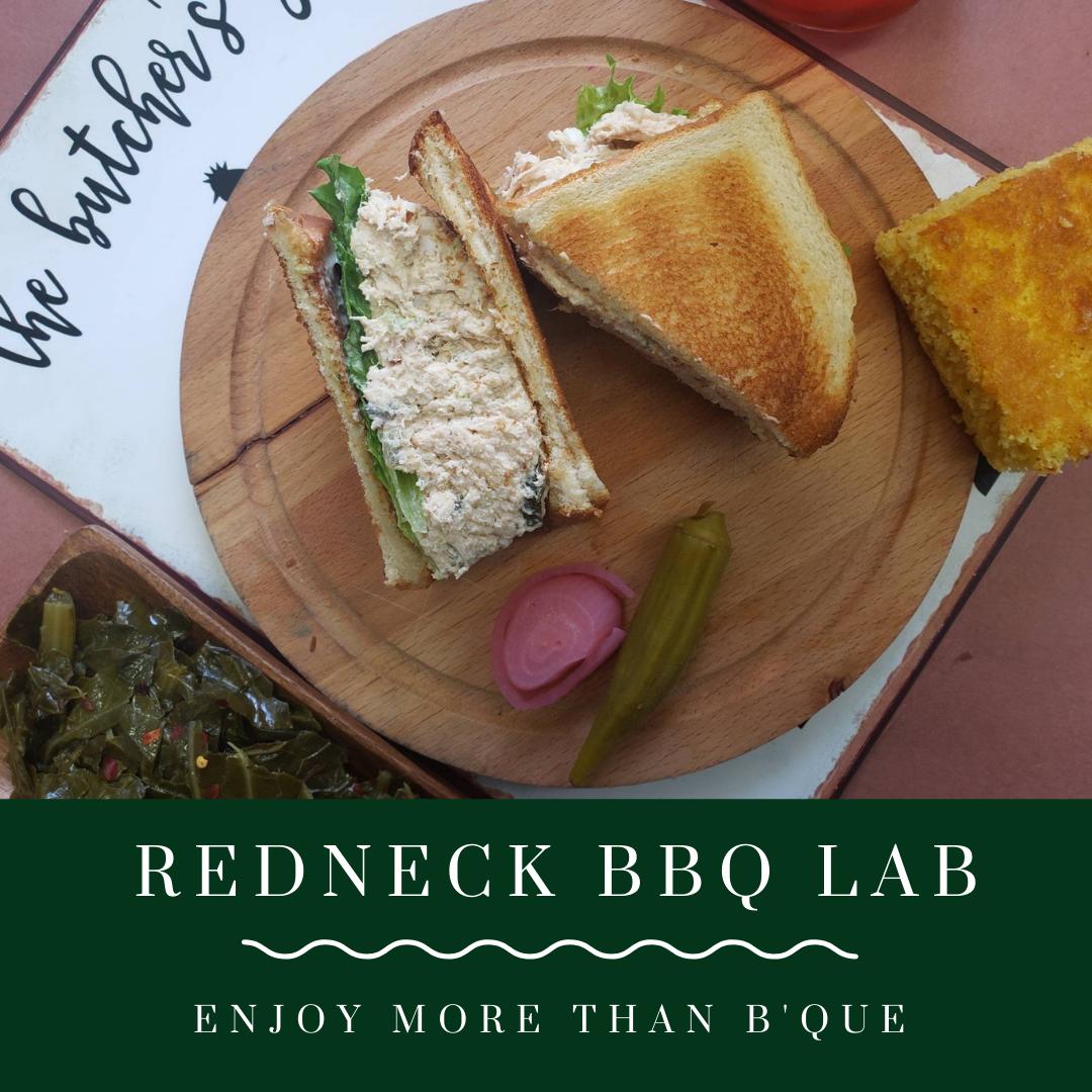 Redneck Chicken Salad plate from Redneck BBQ Lab.