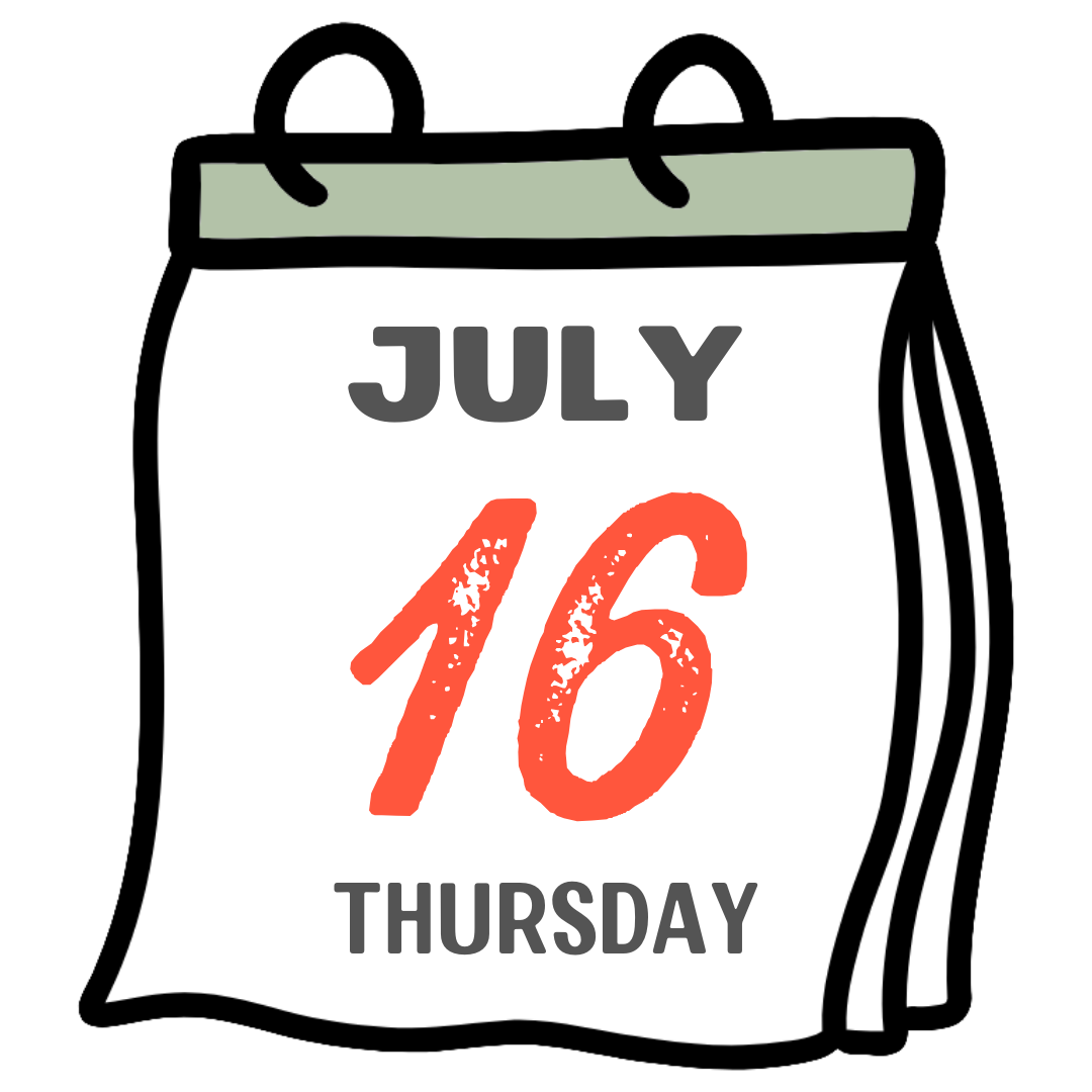 July 16 Calendar Date