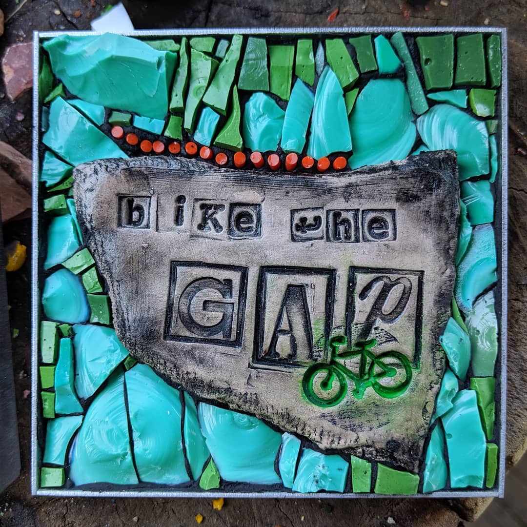 Bike the GAP mosaic, Sager Mosaics