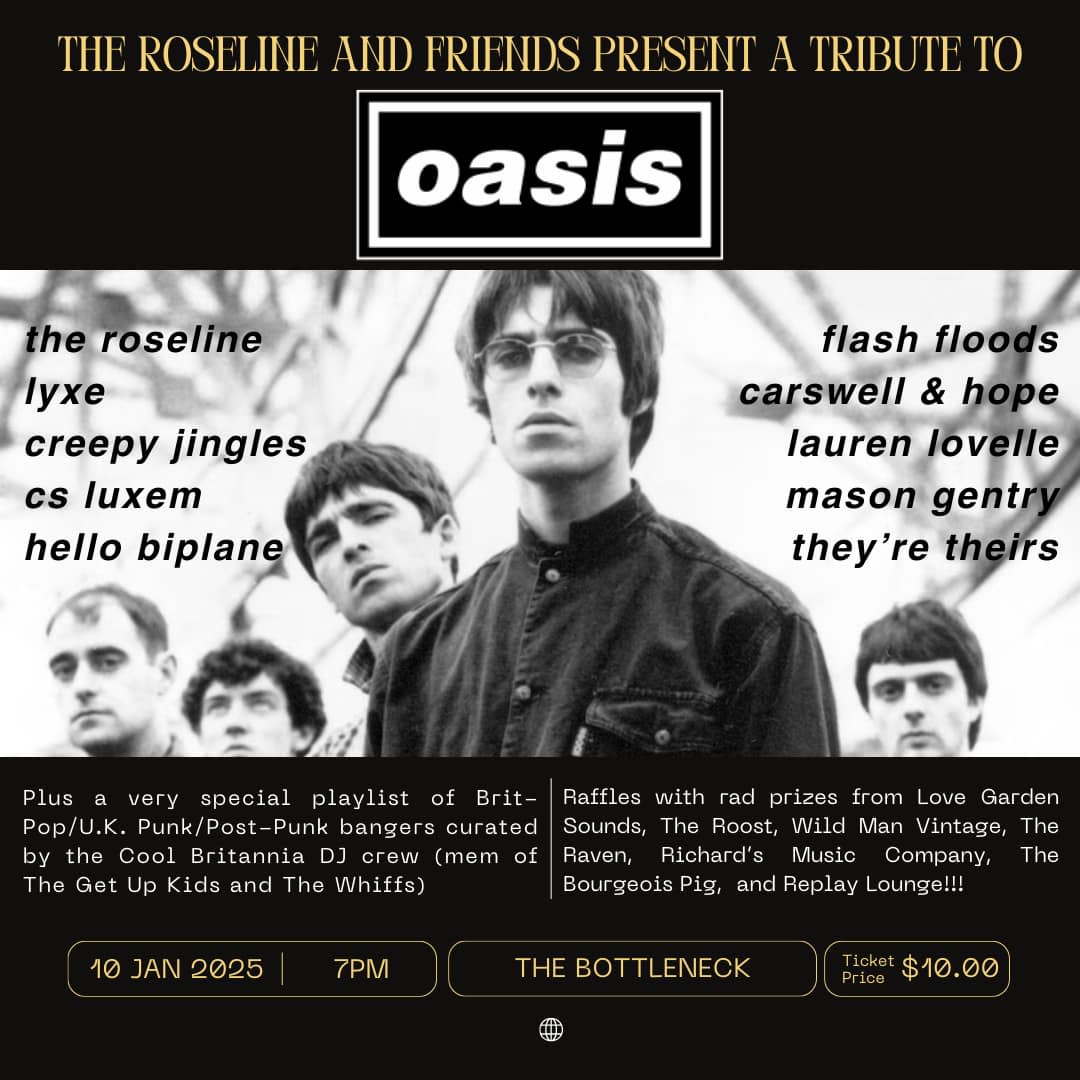 Oasis Tribute Poster Live Music Blog