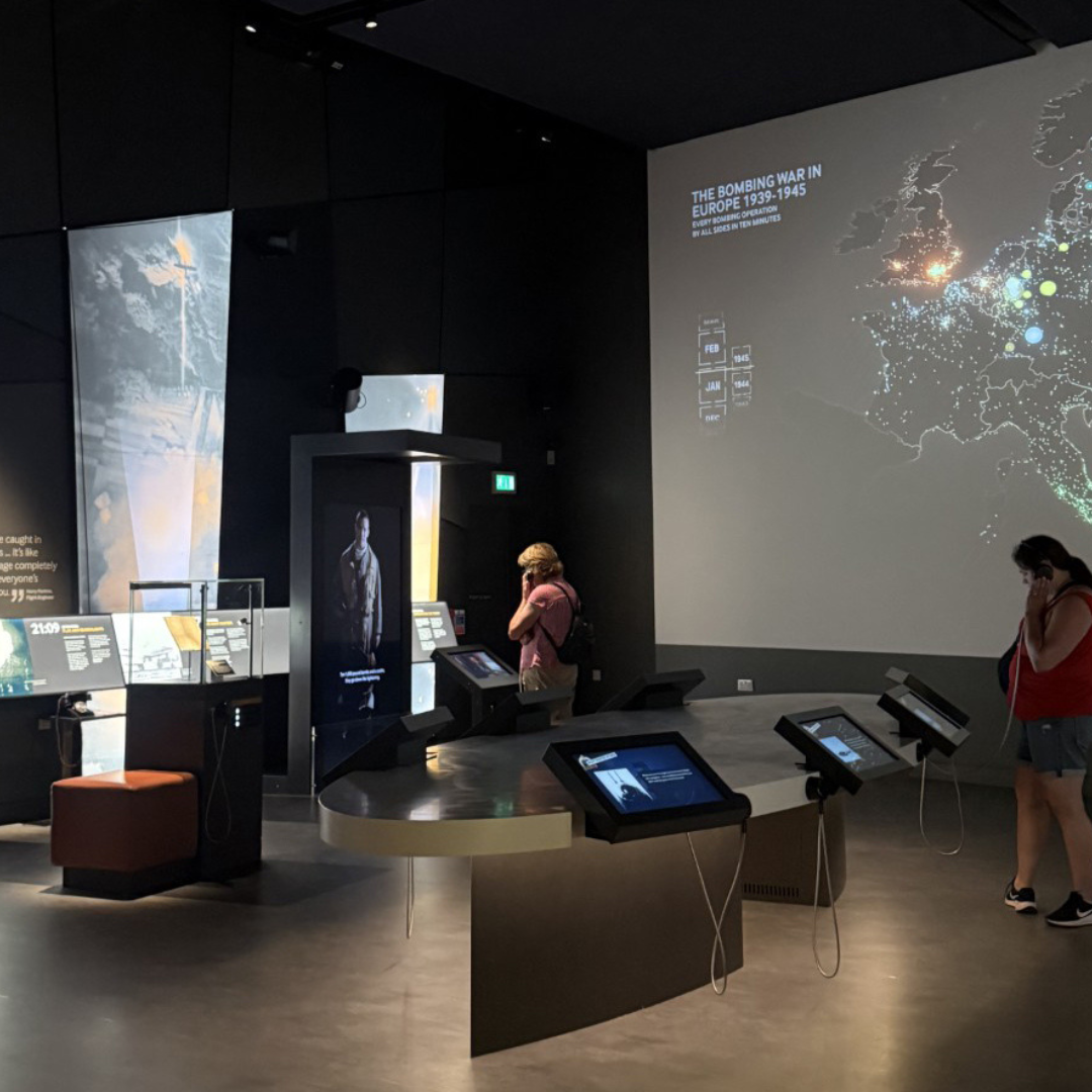 Image shows an exhibition from the IBCC.