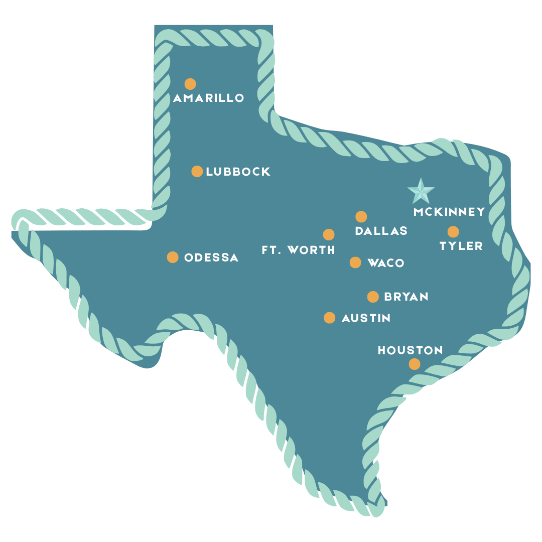 Texas Map of Drive Times