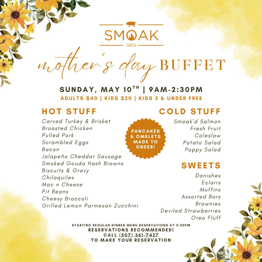 SMOAK BBQ Mother's Day Buffet