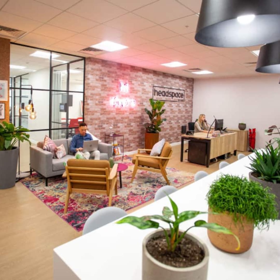 Headspace coworking seating area