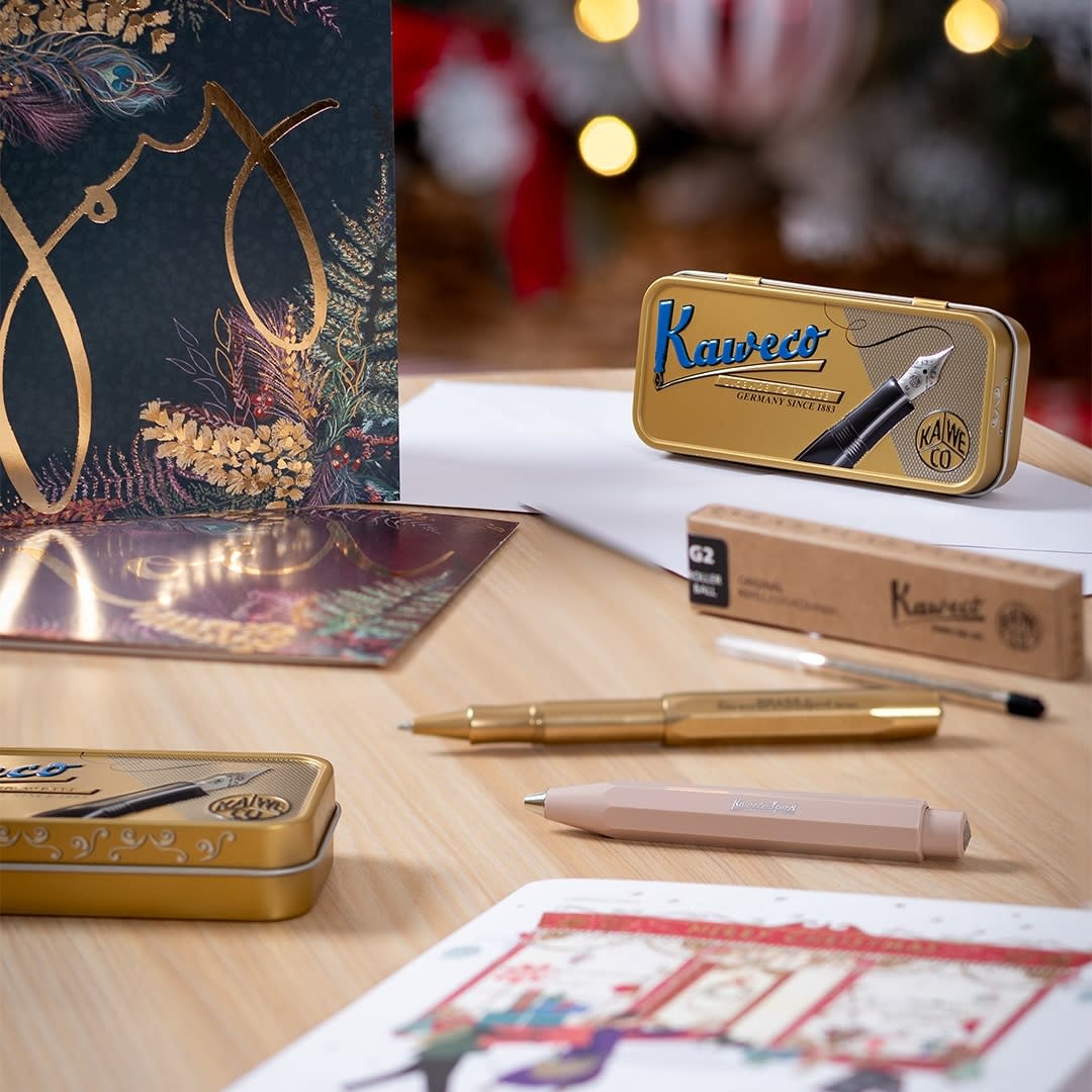 Set of pens cards and gift bag from Rymans