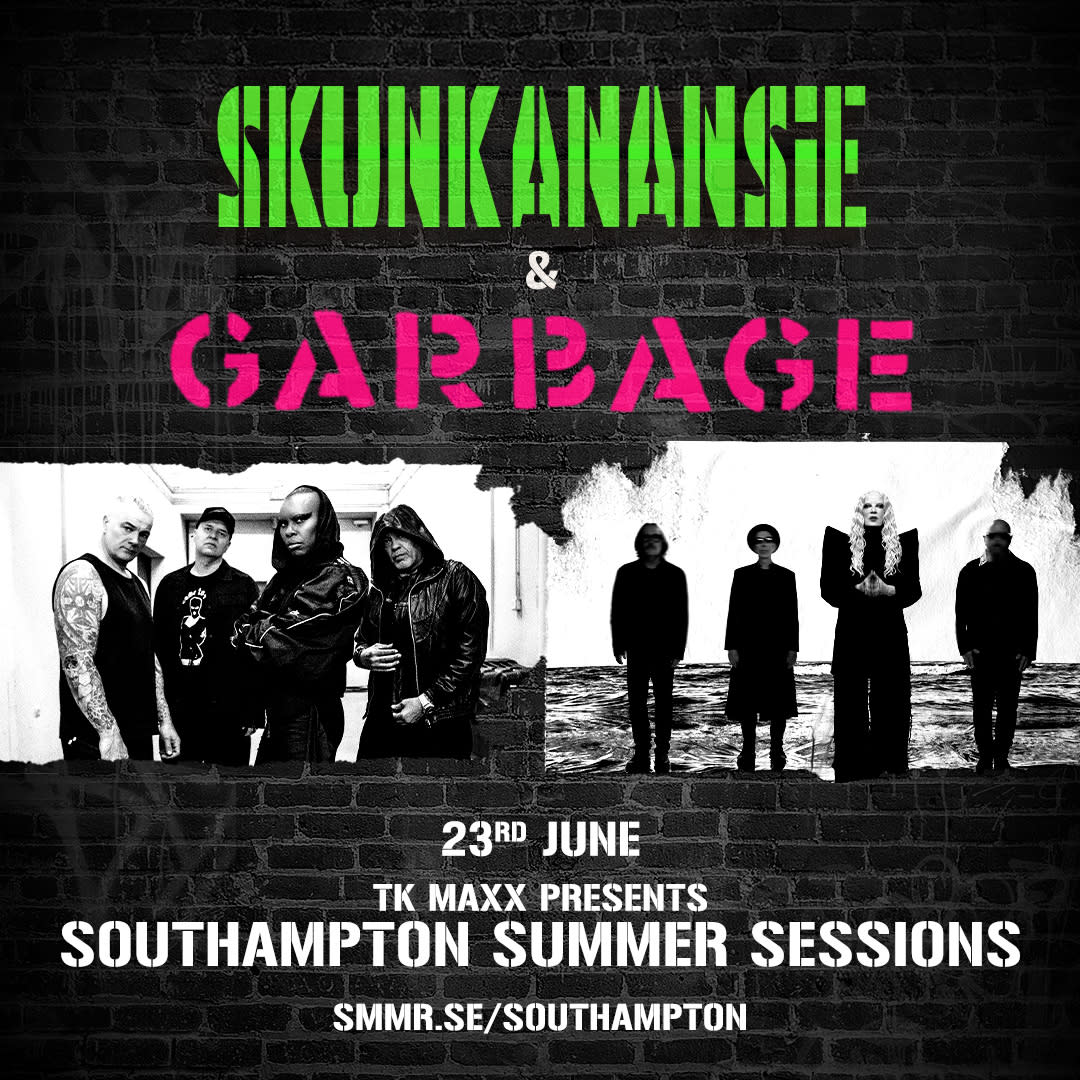 Event poster for Garbage & Skunk Anansie Summer Sessions