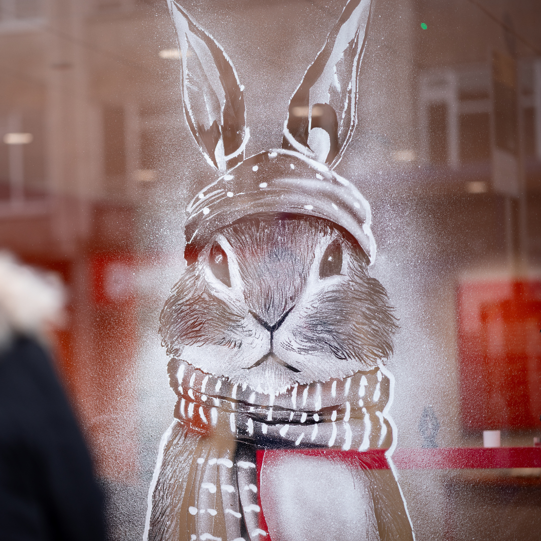 Snow Windows Rabbit at Amplifon clue stop