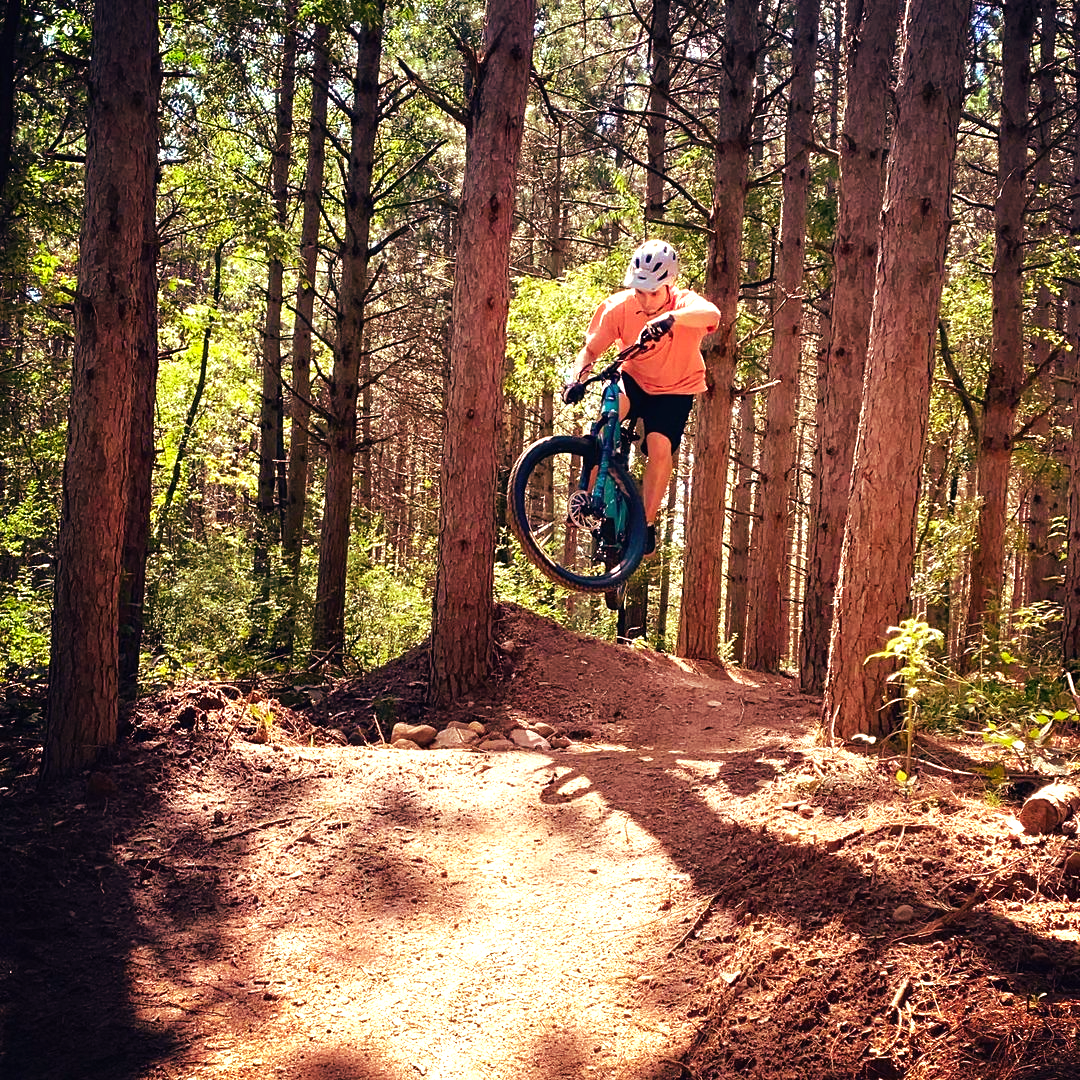 Check out the flow trails at Standing Rocks Park, one of the best spots for mountain biking in Wisconsin.