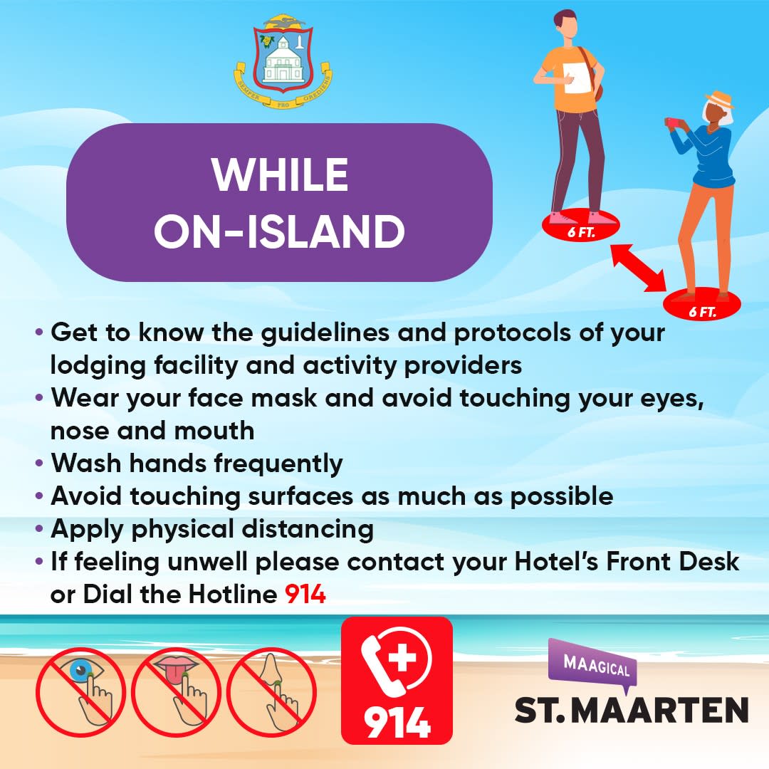 While on island infographic