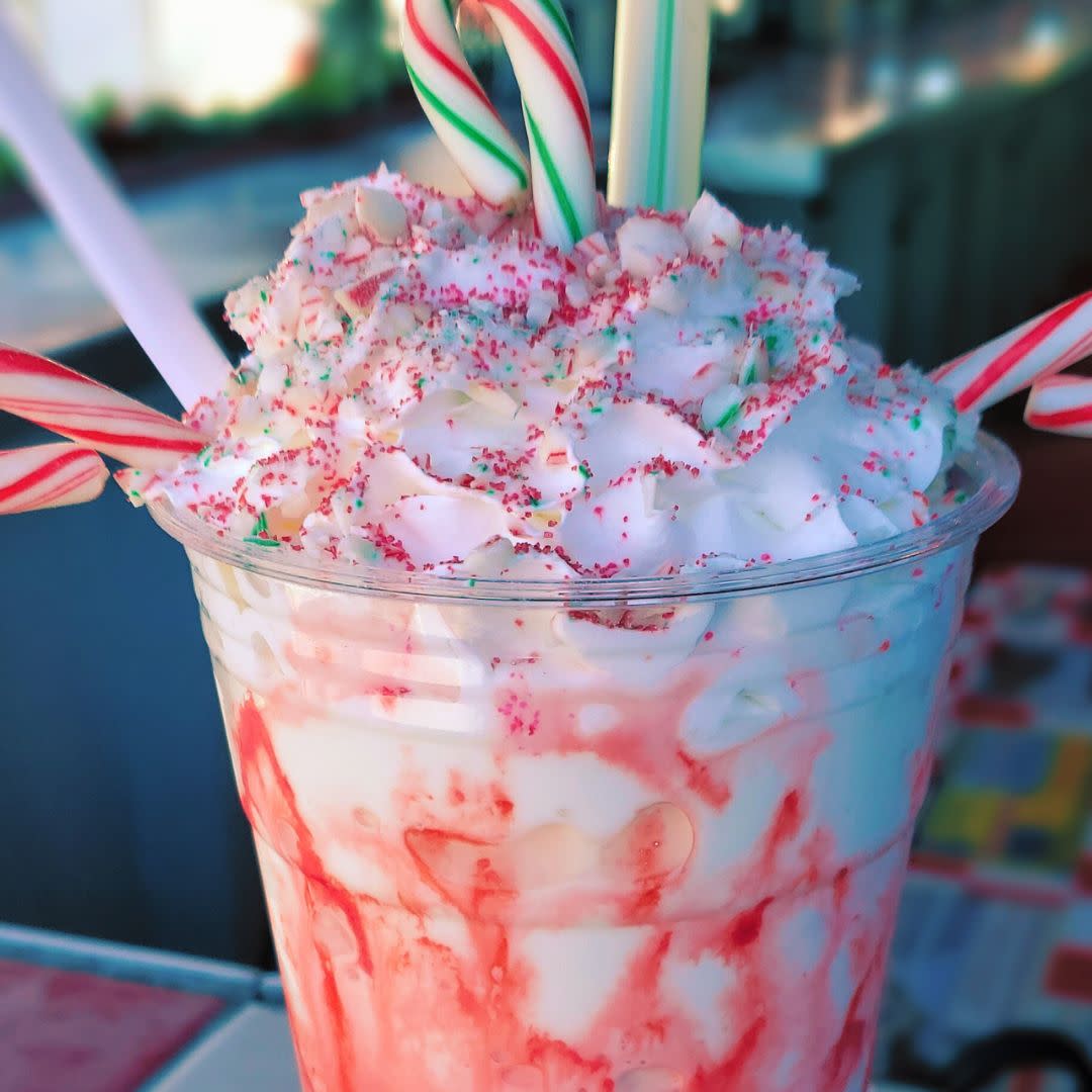 Chilled Season's Eatings, Mad Madeline's, Peppermint Candy Cane Milkshake
