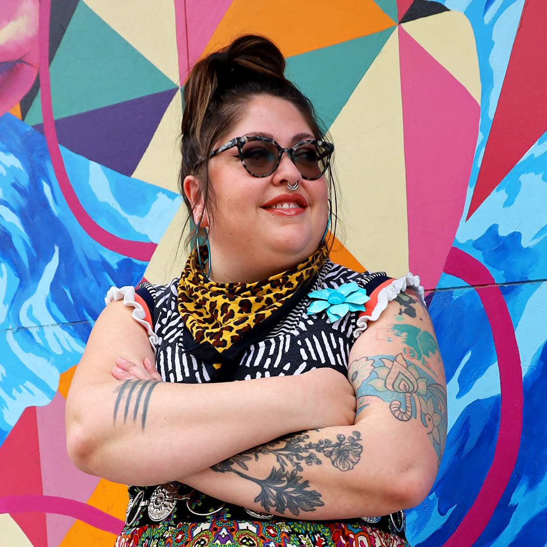 Portrait of Jessica Gonzales, a Tucson muralist