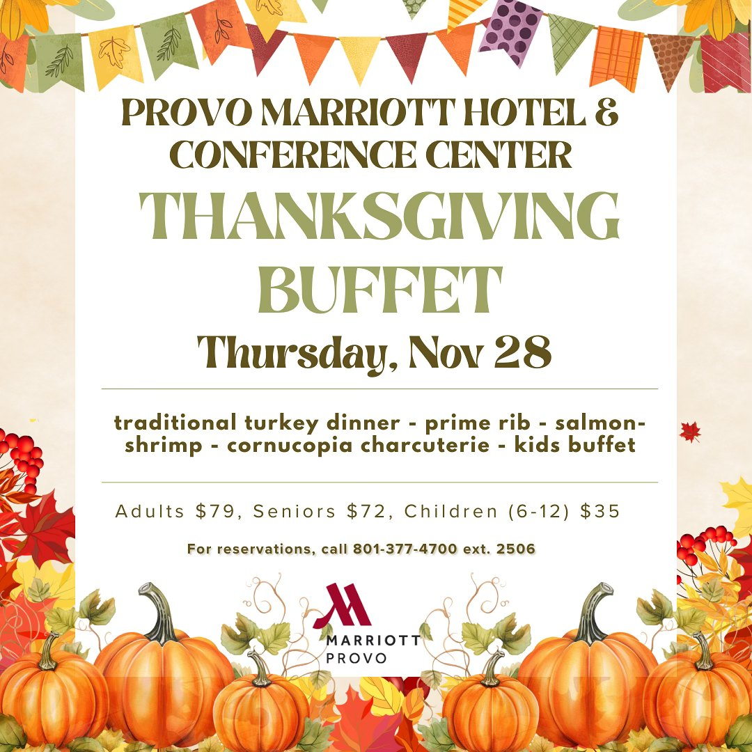 provo marriott slate thanksgiving dinner