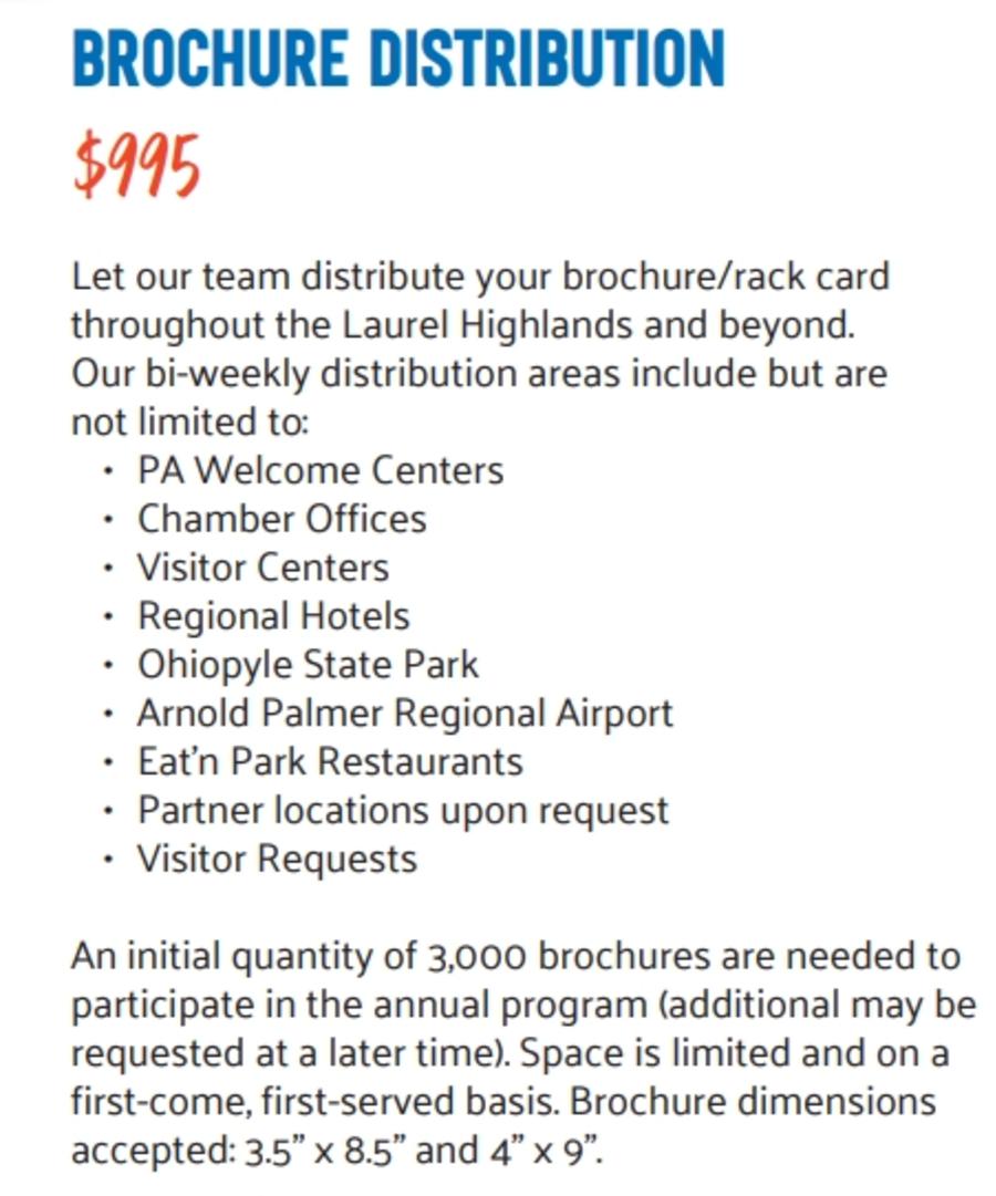 Brochure Distribution Program