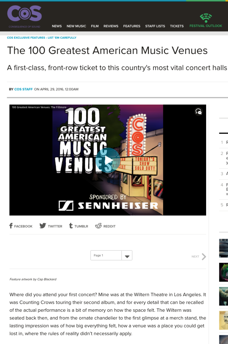 100 Greatest American Music Venues