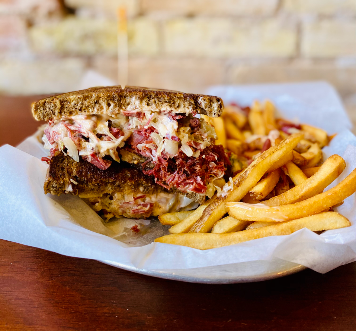 Reuben Sandwich at Ruby Owl Tap House