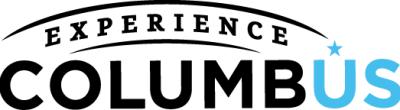 Experience Columbus blue + black logo PNG CMYK