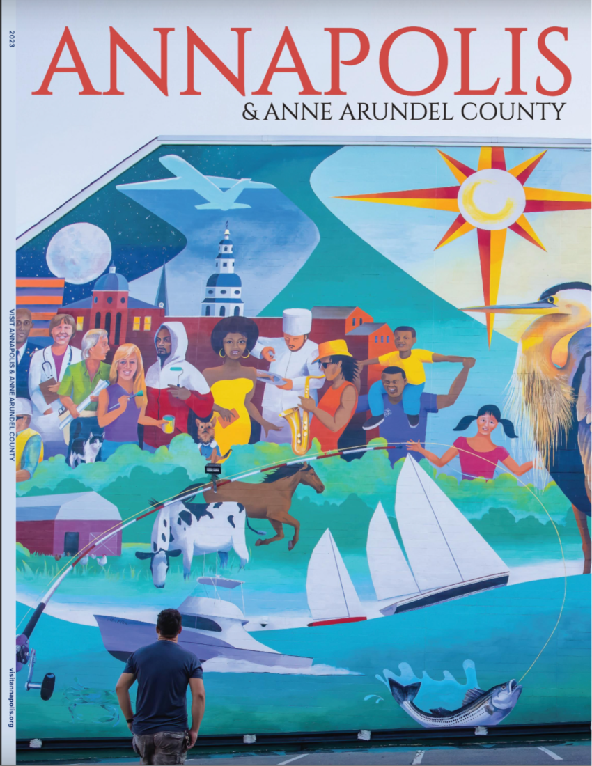 2023 Visitors Guide Cover for Annapolis & anne Arundel County