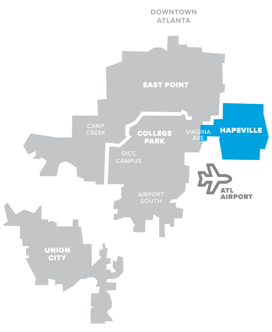 Map of Hapeville