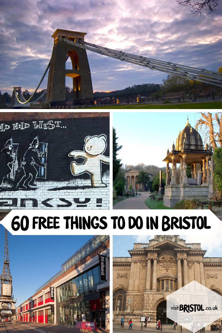 60 Free Things to Do in Bristol Pinterest Slide