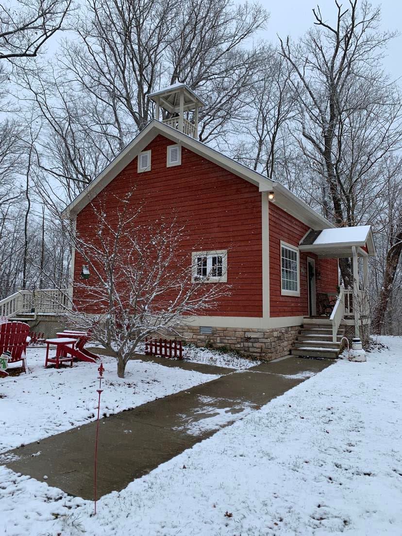 1891 Schoolhouse Inn Brown County winter