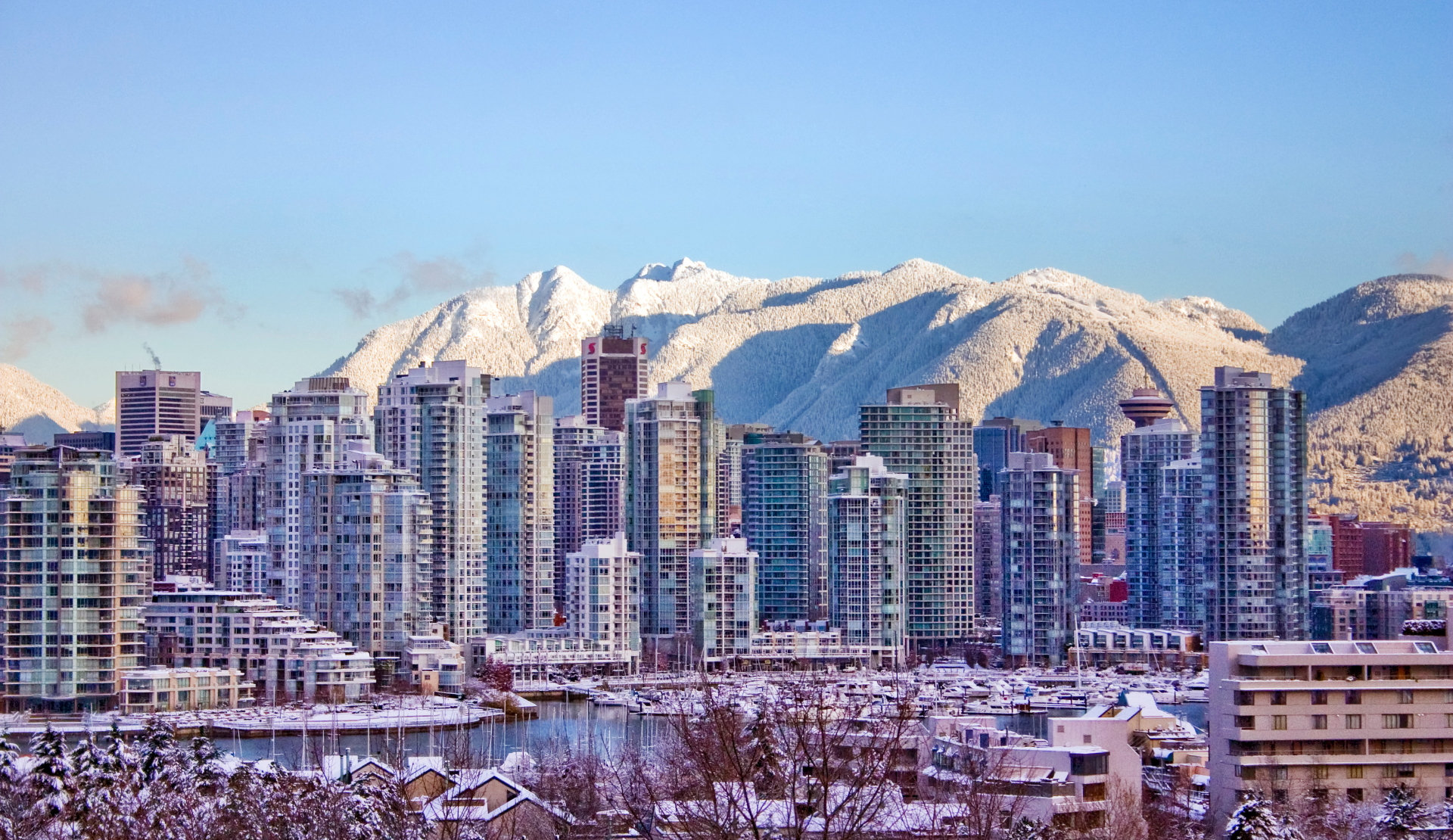 Snow covered Vancouver