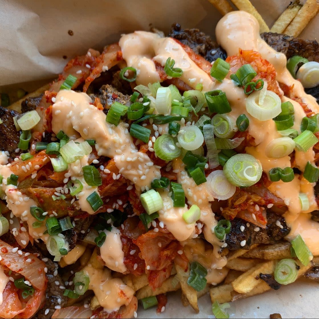 Crowbar & Grill Laramie Guy Fieri DDD Bulgogi Fries